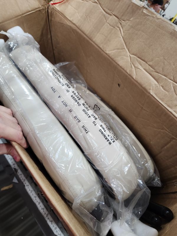 Photo 1 of *******************One chair is missing the metal back support****************
Dining Chairs Set of 2, Mid Century Modern Upholstered Kitchen Chair with PU Leather Cushion Seat & Metal Legs for Home/Living Room/Bedroom/Office-White