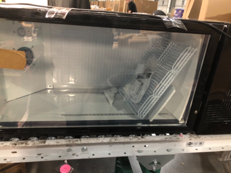 Photo 1 of ***PARTS ONLY***BINGERMA 6.5 Cu.Ft Commercial Beverage Refrigerator Glass Door Upright Drink Cooler Display Fridge with Adjustable Shelves and LED Light for Restaurant Bar Store Office
