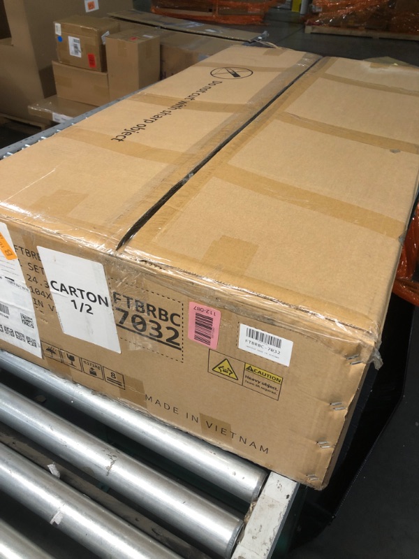 Photo 1 of PALETIZED ITEM< TWO LARGE BOXES, TRAIILER PICKUP YITAHOME 36" Bathroom Vanity with Sink Set, Vintage Bathroom Cabinet Vanity with Resin Basin, Extra Large Storage with 2 Soft-Closing Doors & 3 Drawers, Black