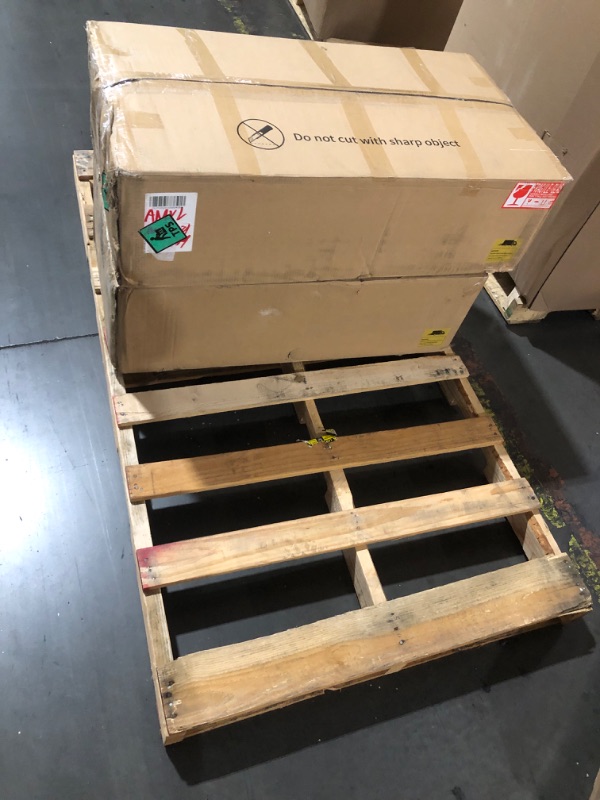 Photo 1 of PALETIZED ITEM< TWO LARGE BOXES, TRAIILER PICKUP YITAHOME 36" Bathroom Vanity with Sink Set, Vintage Bathroom Cabinet Vanity with Resin Basin, Extra Large Storage with 2 Soft-Closing Doors & 3 Drawers, Black