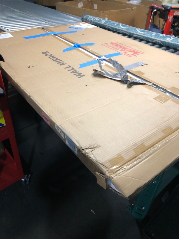 Photo 1 of ? 60x40 Inch LED Bathroom Mirror with Adjustable Lights & Aluminum Frame, IP44 Waterproof, Wall Mounted Rectangular Lighted Bathroom Mirror for Restroom Over Sink