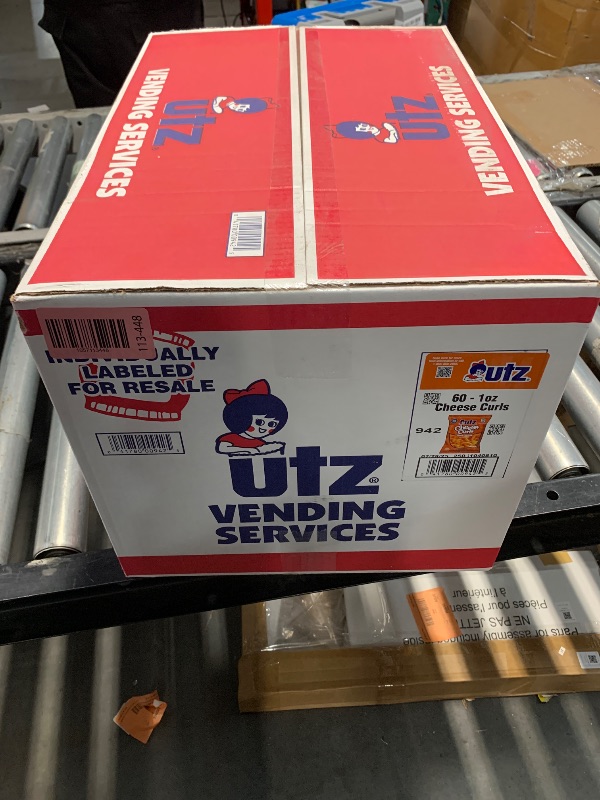 Photo 1 of ***(EXP DATE:07.28.25)*** Utz Cheese Curls, Baked Cheddar – 1 oz. Bags (60 Count) – Made with Real Cheese, Crunchy Individual Snacks to Go, Cholesterol Free, Trans-Fat Free, Gluten Free Snacks