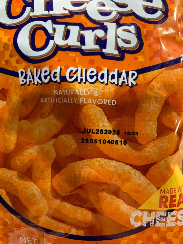Photo 1 of ***(EXP DATE:07.28.25)*** Utz Cheese Curls, Baked Cheddar – 1 oz. Bags (60 Count) – Made with Real Cheese, Crunchy Individual Snacks to Go, Cholesterol Free, Trans-Fat Free, Gluten Free Snacks