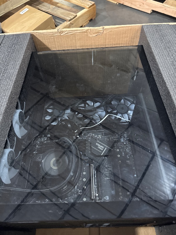 Photo 1 of ***NOT FUNCTIONAL, PARTS ONLY***Corsair Vengeance i7500 Gaming PC – Liquid Cooled Intel Core i7-14700KF CPU – NVIDIA GeForce RTX 5070Ti GPU – 32GB Vengeance RGB DDR5 Memory – 1TB M.2 SSD – Black