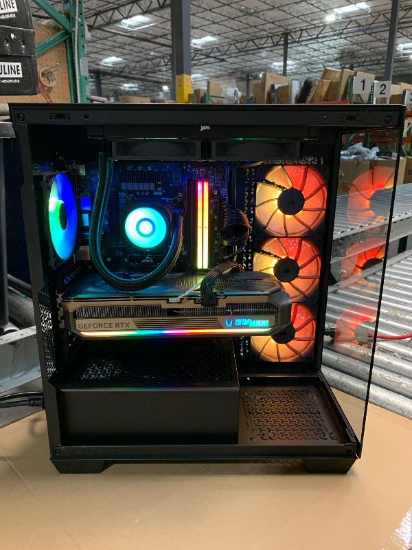 Photo 1 of ***NOT FUNCTIONAL, PARTS ONLY***Corsair Vengeance i7500 Gaming PC – Liquid Cooled Intel Core i7-14700KF CPU – NVIDIA GeForce RTX 5070Ti GPU – 32GB Vengeance RGB DDR5 Memory – 1TB M.2 SSD – Black