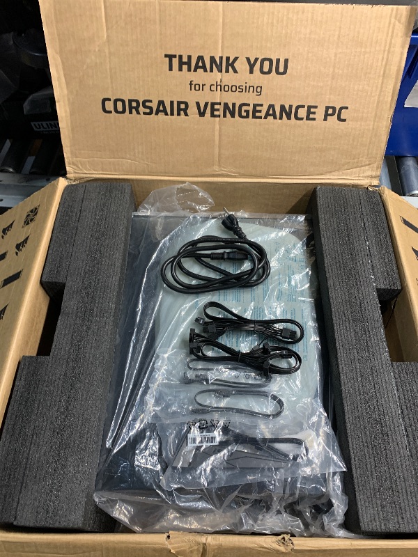 Photo 1 of ***NOT FUNCTIONAL, PARTS ONLY***Corsair Vengeance i7500 Gaming PC – Liquid Cooled Intel Core i7-14700KF CPU – NVIDIA GeForce RTX 5070Ti GPU – 32GB Vengeance RGB DDR5 Memory – 1TB M.2 SSD – Black