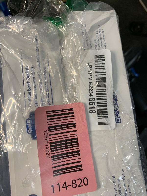 Photo 1 of Oral-B iO Deep Clean + Whiten Rechargeable Electric Toothbrush with Visible Pressure Sensor, 2 Minute Timer, 5 Cleaning Settings, 1 iO5 Limited, 3 Toothbrush Heads, Travel Case & Refill Holder, White