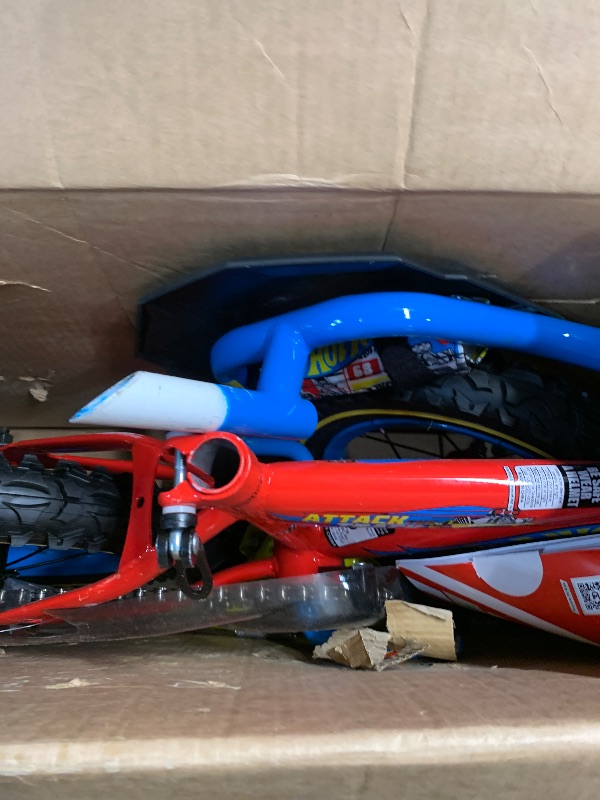 Photo 1 of ************Missing seat************
Dynacraft Hot Wheels 12" Children's Bike – Exciting, Red Design, Sturdy and Durable, Perfect for Kids Learning to Ride, Easy to Assemble, Ideal for Young Riders Ages 3-5 Years