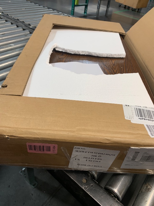 Photo 1 of (PARTIAL SET) (USED/FAIR) Folding Coffee Table, Wood Coffee Table Portable Low Floor Table with Metal Legs, Mid Century Modern Rustic Coffee Tables for Living Room, Home, Office, No Assembly 31.5x15.75x18.5IN