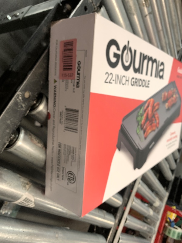 Photo 1 of ***FACTORY SEALED***Gourmia 22-Inch XL Electric Griddle Pan - Nonstick Extra Large Ceramic Surface for Breakfast, Pancakes - Non-Toxic Flat Top Cooker - Countertop Kitchen Appliances for Tabletop Indoor Cooking