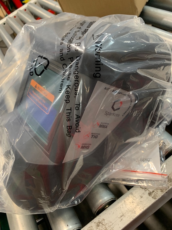 Photo 1 of (see all images) SparKore Welding Helmet True Color Auto Darkening Welding Helmets for Men Wide Shade 4/9-13 for TIG MIG ARC Weld Hood Helmet