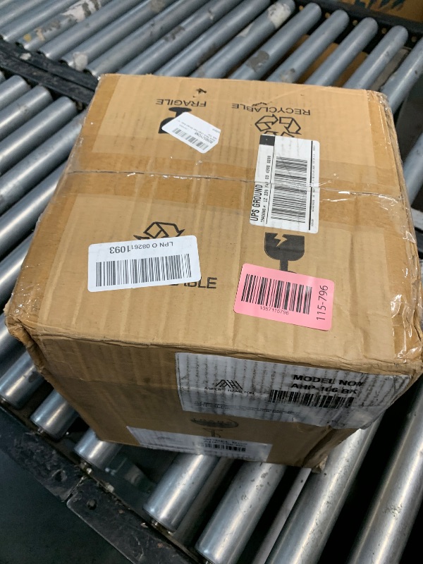 Photo 1 of ***STOCK PHOTO FOR REFERENCE ONLY*** 1LT Mini Pendant Curved Bird Cage- BK Black, Med 60 WATT