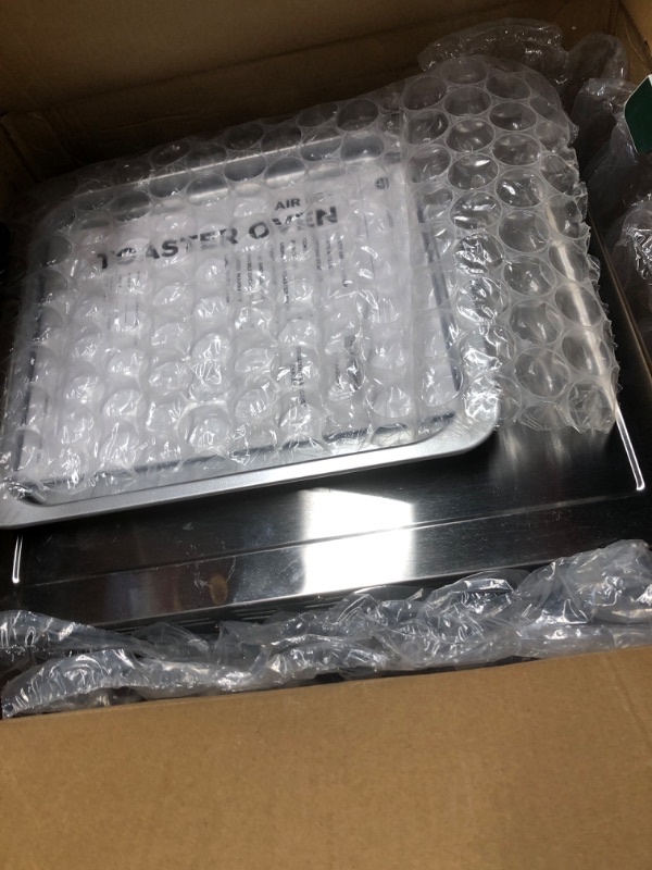 Photo 1 of (PARTS) (NON-FUNCTIONAL) GE Mechanical Air Fryer Toaster Oven + Accessory Set | Convection Toaster with 7 Cook Modes | Large Capacity Oven - Fits 12" Pizza | Countertop Kitchen Essentials | Stainless Steel