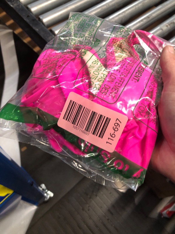 Photo 1 of ***(HEAVILY USED/ MINOR STAINS)***BIKINX Women's Sexy Thong Bikini Crystal Side Bottom Triangle Bikini Halter Swimsuits Neon Pink M