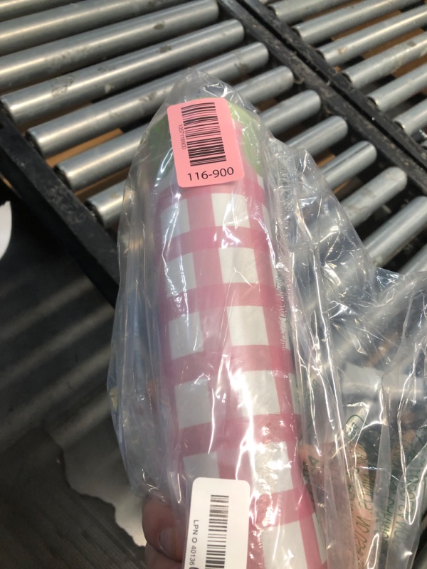 Photo 1 of (USED/FAIR) Cute Pink Green Scalloped Desk Mat Checkered Large Mouse Pad Kawaii Retro Cozy Vintage Cottagecore Aesthetic Office Desk Decor Stitched Nonslip Pad for Computer Keyboard & Mouse 31 * 15.7in