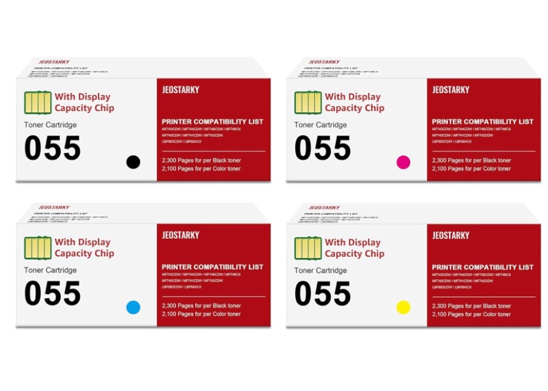 Photo 1 of * stock photo for reference *
Remanufactured for Canon 055 055H with Display Capacity Chip Replacement for Canon 055 Toner Cartridge Set for Canon Color ImageClass MF743Cdw MF741Cdw MF745Cdw MF746Cdw Printer (4 Pcak)