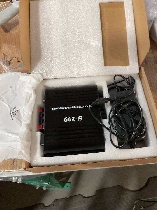 Photo 1 of (parts) (not functional) Facmogu S-299 4.1CH Bluetooth Power Amplifier with Active Subwoofer Output (NOT Passive Subwoofer), Max 800W RMS 40Wx4 Subwoofer Amplifier Hi-Fi Integrated Mini Speaker Amp Audio Sub Bass Amp