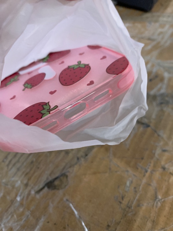 Photo 1 of Lotadilo Cute Case for iPhone 16 Pro Max for Women Girls - Funny Strawberry Design Compatible with Magsafe Magnetic Ring Holder Kickstand Fashion TPU Phone Covers