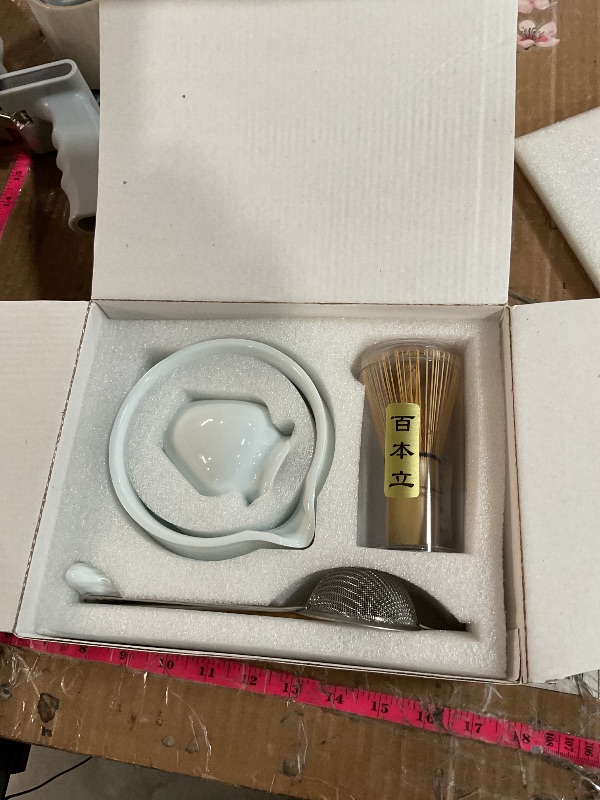 Photo 1 of Matcha Whisk Set,7pcs Matcha Set includes Matcha Bowl (19 oz), Bamboo Matcha Whisk and Matcha Scoop, Matcha Whisk Holder, Stainless Steel Sifter, Tea Making Tools, Matcha Kit Gift for Matcha Lovers