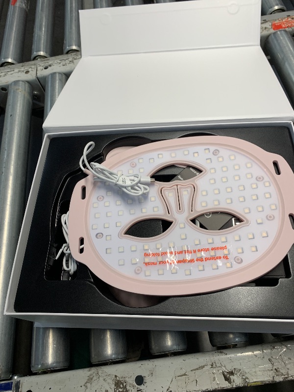Photo 1 of ***FACTORY SEALED***IFAE Red Light Therapy for Face and Neck, Red Light Therapy Mask with 850nm Infrared (NIR) Portable Led Face Mask with Eye Protection and Remote for True Anti-Wrinkles Skincare at Home Pink