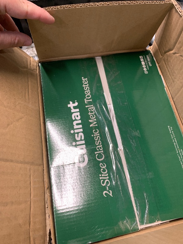 Photo 1 of ***FACTORY SEALED***Cuisinart CPT-160P1 Metal Classic 2-Slice Toaster, Brushed Stainless Steel, 6 Shade Settings, 1.5" Wide Slots for Bagels & Bread, Defrost/Reheat Functions, Extra-Lift Lever, Slide-Out Crumb Tray
