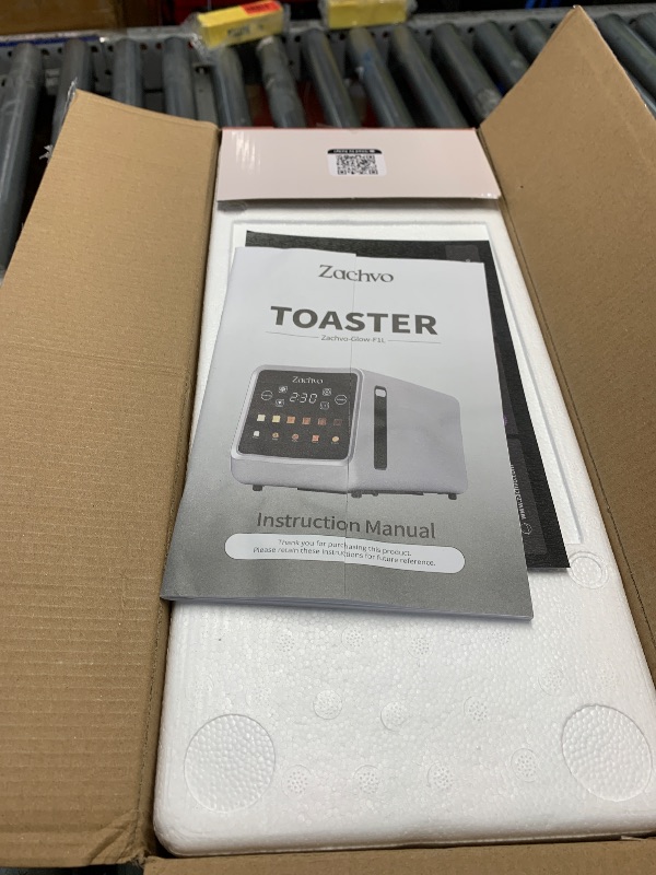 Photo 1 of ***FACTORY SEALED***Zachvo 4 Slice Long Slot Toaster with Touchscreen, Memory Function, Extra Wide Slots for Bagels & Artisan Bread, Digital Timer, Reheat & Defrost, Slim Stainless Steel