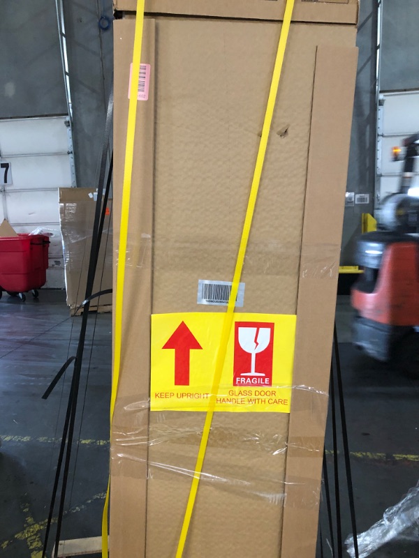 Photo 1 of ***TRUCK/TRAILER PICKUP ONLY******FACTORY SEALED***BODEGACOOLER Commercial Merchandiser Refrigerator, 5.7 Cu.Ft Single Swing Glass Door Beverage Cooler, Upright Display Refrigerator with Soft LED Light, Adjustable Shelves, Black