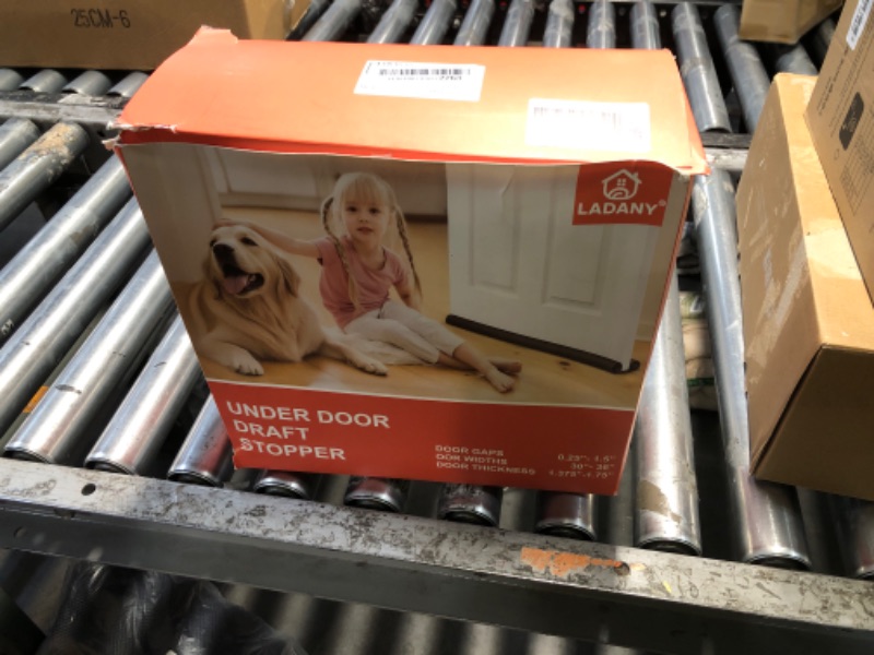 View 2 of (2 Pack) Under Door Draft Stopper, Draft Stopper for Bottom of Door, Adjustable 30-36 Inch Door Draft Blocker, Under Door Gap Filler, Easy Install Door Seal, Helps Reduce Drafts, Noise and Heat Loss