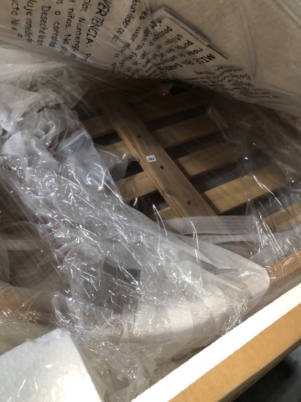 Photo 1 of ***FACTORY SEALED - OPENED FOR INSPECTION*** Christopher Knight Home Kuart Acacia Wood Outdoor Bar Stool Set of 4 with Cushion, Patio Armchair Set for Bar Table, Wooden Patio Counter Height Bar Stool with Footrest, Natural Washed+Beige