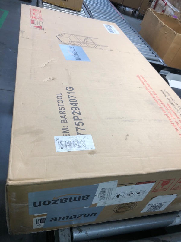 Photo 1 of ***FACTORY SEALED - OPENED FOR INSPECTION*** Christopher Knight Home Kuart Acacia Wood Outdoor Bar Stool Set of 4 with Cushion, Patio Armchair Set for Bar Table, Wooden Patio Counter Height Bar Stool with Footrest, Natural Washed+Beige