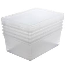Photo 1 of ***STOCK PHOTO FOR REFERENCE ONLY***
Clear Plastic Storage Bins with Lids Stackable Storage Box for Crafts, Supplies (Large 4Pack Brown)