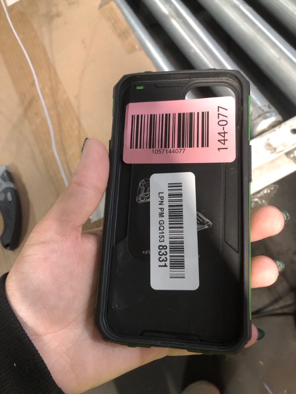 Photo 1 of ***missing 1***for iPhone 13 Case with HD Screen Protector, 360°Military Grade Rotatable Kickstand (Heavy Duty) Shockproof Protective Cases for iPhone 13/14 (Green)