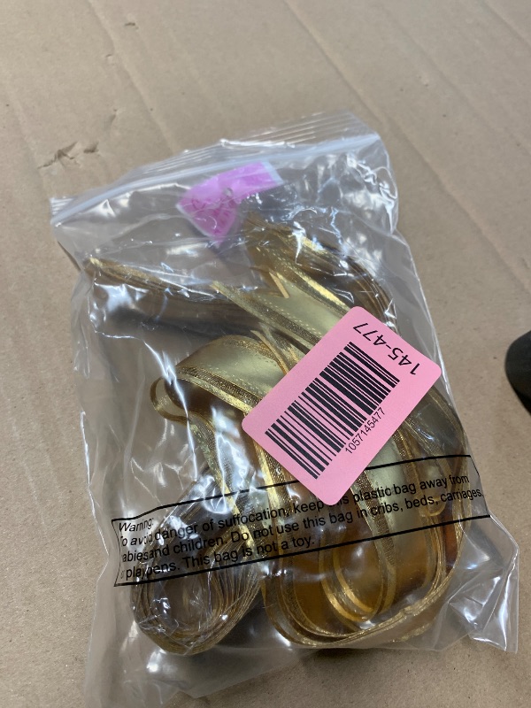 Photo 1 of ,Gold Bow for Gift Wrapping,Party Gift Wedding Ribbon Bows for Wrapping Boxes or Flower Decorations,Perfect for Christmas Valentine's Day Decoration Bow?Gold?