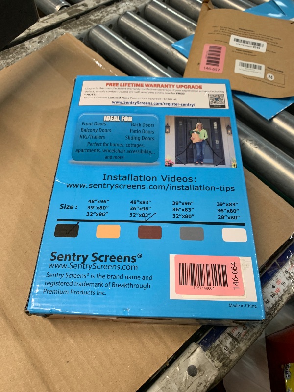 Photo 1 of  Magnetic Screen Door Fit Door Size:32"x82", Screen Itself Size 34"x83", Enjoy Breeze, Hands Free Entry, Reinforced Fiberglass Mesh Anti-Tearing, Pet & Kid Friendly, Strong Magnets for Patio/Front