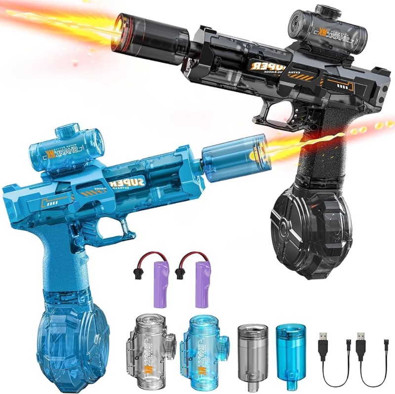Photo 1 of
Aqua Powered Water Gun Blaster 320cc Capacity 320cc Water Gun for Kids and Adults, 2 Pack Fully Automatic Electric Water Gun Summer Toy