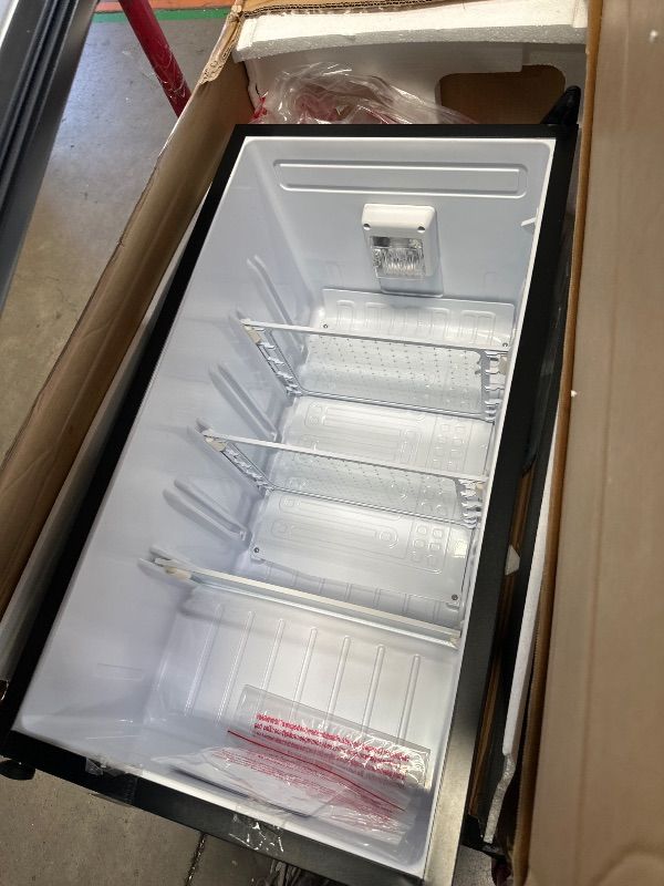 Photo 1 of *** PARTS ONLY *** roomwell E-Star 3.3 Cu Ft Mini Fridge without Freezer - AUTO DEFROST, Reversible Single Door, Glass Shelf Refrigerator - A Space-Saving Marvel for Your Bedroom, Dorm, and Office