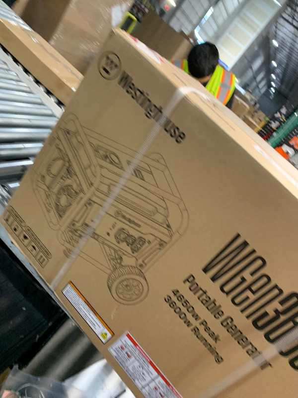 Photo 1 of ***FACTORY SEALED ***
Westinghouse 4650 Peak Watt Portable Generator, RV Ready 30A Outlet, Wheel & Handle Kit, Gas Powered, CO Sensor
