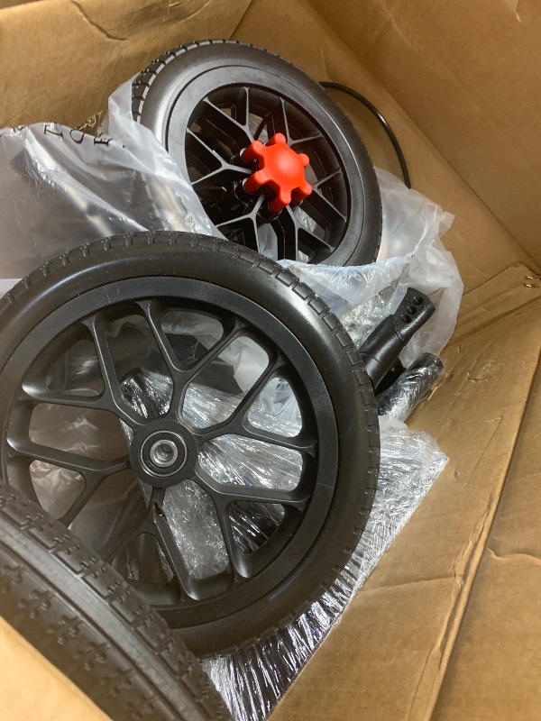 Photo 1 of **SOME PIECES MAY BE BENT** BlessReach Deluxe Medical Scooter Double Handbrake, All Terrain Steerable Knee Scooter Crutch Alternative, for Adults Injured Ankle & Foot Recovery in Blacks