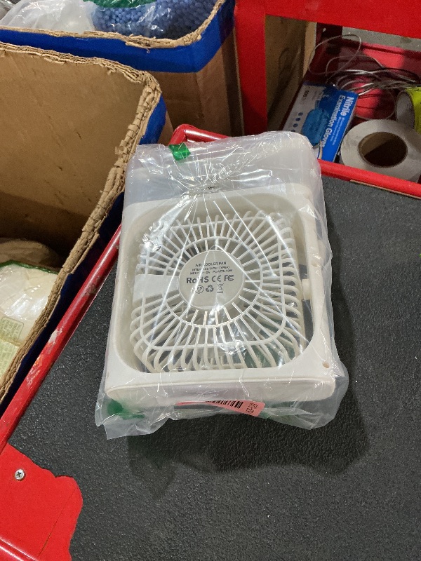 Photo 1 of ** only comes with the fan **
Portable Air Conditioners, 2000mAh Rechargeable Mini Air Cooler Fans, 500ML Personal Portable AC Unit with 3 Speed, 2 Spray, 7 Color, 3 Timer, Small Desktop Cooling Fan for Bedroom Office (White)