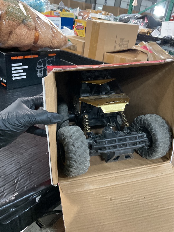 Photo 1 of **MISSING REMOTES** Jiakora Remote Control Monster Truck, RC Cars Rock Crawler RC Truck with 2 Rechargeable Batteries, Metal Exterior & LED Lights, Large Boy Toys for Ages 4-7, 8-12 & Adults Great Gift