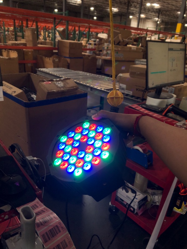 Photo 1 of ***MISSING 5***
U`King Stage Lights 10 Packs 36LED RGB LED Par Lights, 7 Channel DJ Party Lights with Remote Control & DMX Controller Sound Activated Uplights for Events Birthday Bar Dance Decoration