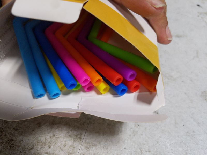 Photo 1 of 15 FITS ALL TUMBLERS STRAWS - Reusable Silicone Straws for 30 and 20 oz Yeti - Flexible Easy to Clean + 2 Cleaning Brushes - BPA Free, No Rubber Taste Drinking - Best Value for Money Pack
