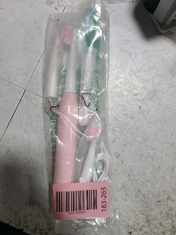 Photo 1 of ?????? RED-NI Sonic Electric Toothbrush, 4 Free Replacement Heads Included as Gifts Ideal for Adult Children and Couples Use USB Fast Charging Waterproof Toothbrush,Model: ET201 (Pink)