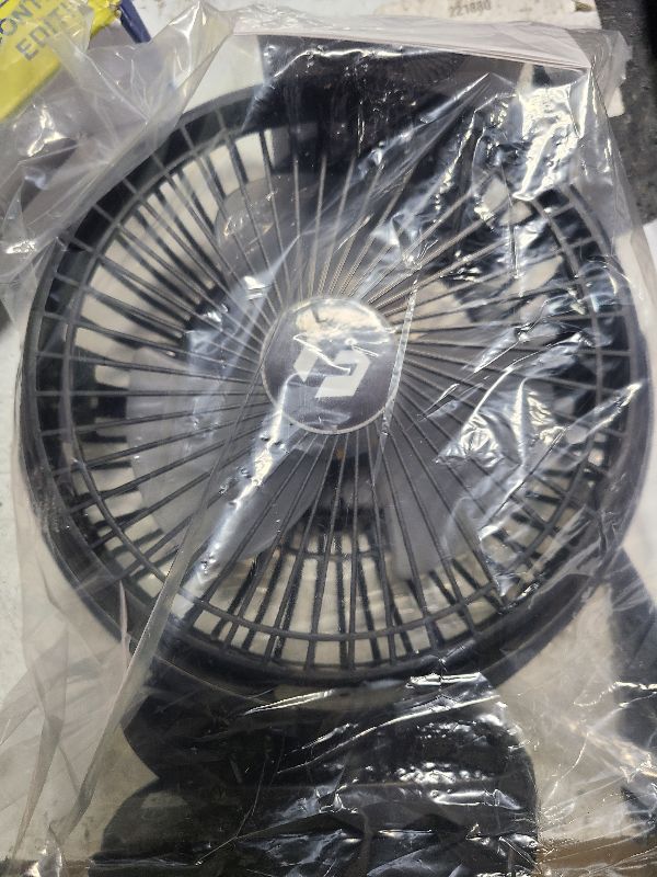 Photo 1 of 24000mAh Clip on Fan for Golf Cart - 8-inch Portable Rechargeable Fans - Max Up to 150Hrs Work Time - Battery Operated Fan with LED, Remote, Timers, Hook for Office, Desk, Camping, Tent, Treadmill