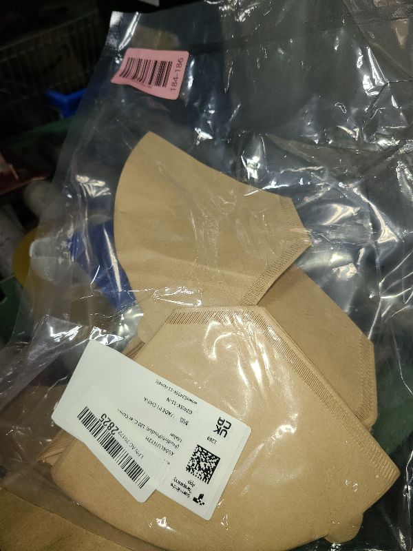 Photo 1 of 120 Count #4 Cone Coffee Filters 8-12 Cups, Disposable Natural Coffee Filters 4 Cone Paper Unbleached 4 Filters Paper Compatible with Ninja, Drip and Pour Over Coffee Maker