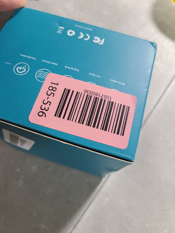 Photo 1 of ***MISSING CHARGER*** Magicteam White Noise Machine with 20 Non Looping Natural Soothing Sounds Memory Function 32 Levels of Volume Powered by AC or USB and Sleep Sound Timer Therapy for Baby Kids Adults Black **MISSING CHARGER