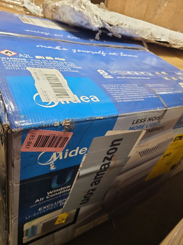 Photo 1 of Midea 10,000 BTU U Shaped Smart Inverter Window Air Conditioner - Cools 450 Sq Ft, Ultra Quiet with Open Window Flexibility - Alexa/Google Assistant Compatible - 35% Energy Savings, Remote (Updated)
