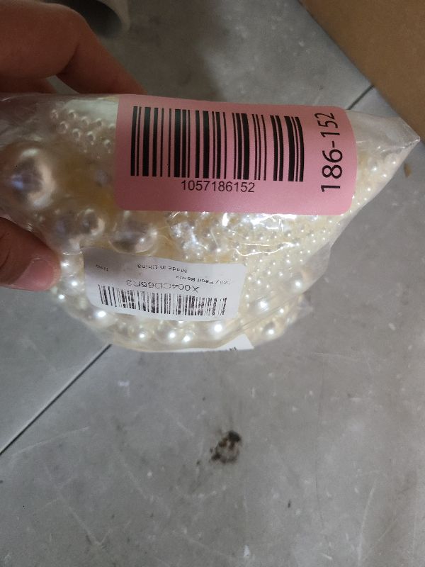 Photo 1 of 2000PCS Pearls for Crafting, Ivory No Hole Beads for Centerpieces Vases, Assorted Sizes Bulk Fake Pearls Beads for Vase Filler, Candles Centerpiece, DIY Crafts, Jewelry Making (4/6/8/10/14/20mm)