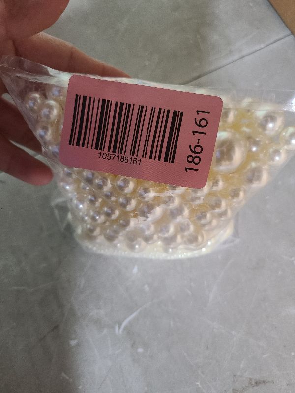 Photo 1 of 2000PCS Pearls for Crafting, Ivory No Hole Beads for Centerpieces Vases, Assorted Sizes Bulk Fake Pearls Beads for Vase Filler, Candles Centerpiece, DIY Crafts, Jewelry Making (4/6/8/10/14/20mm)