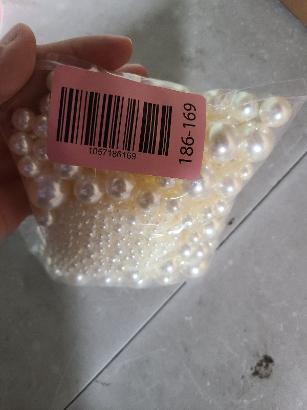 Photo 1 of 2000PCS Pearls for Crafting, Ivory No Hole Beads for Centerpieces Vases, Assorted Sizes Bulk Fake Pearls Beads for Vase Filler, Candles Centerpiece, DIY Crafts, Jewelry Making (4/6/8/10/14/20mm)